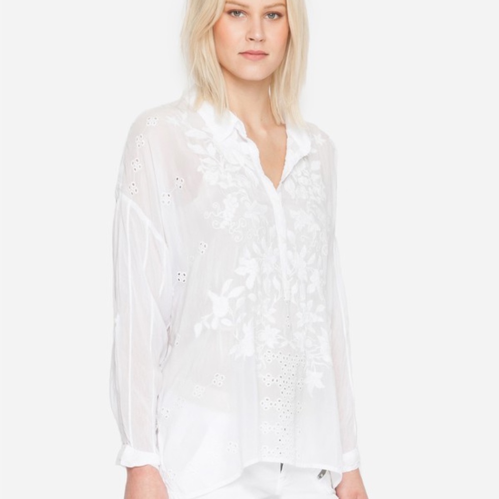 Johnny Was Faith Shirt Size Small